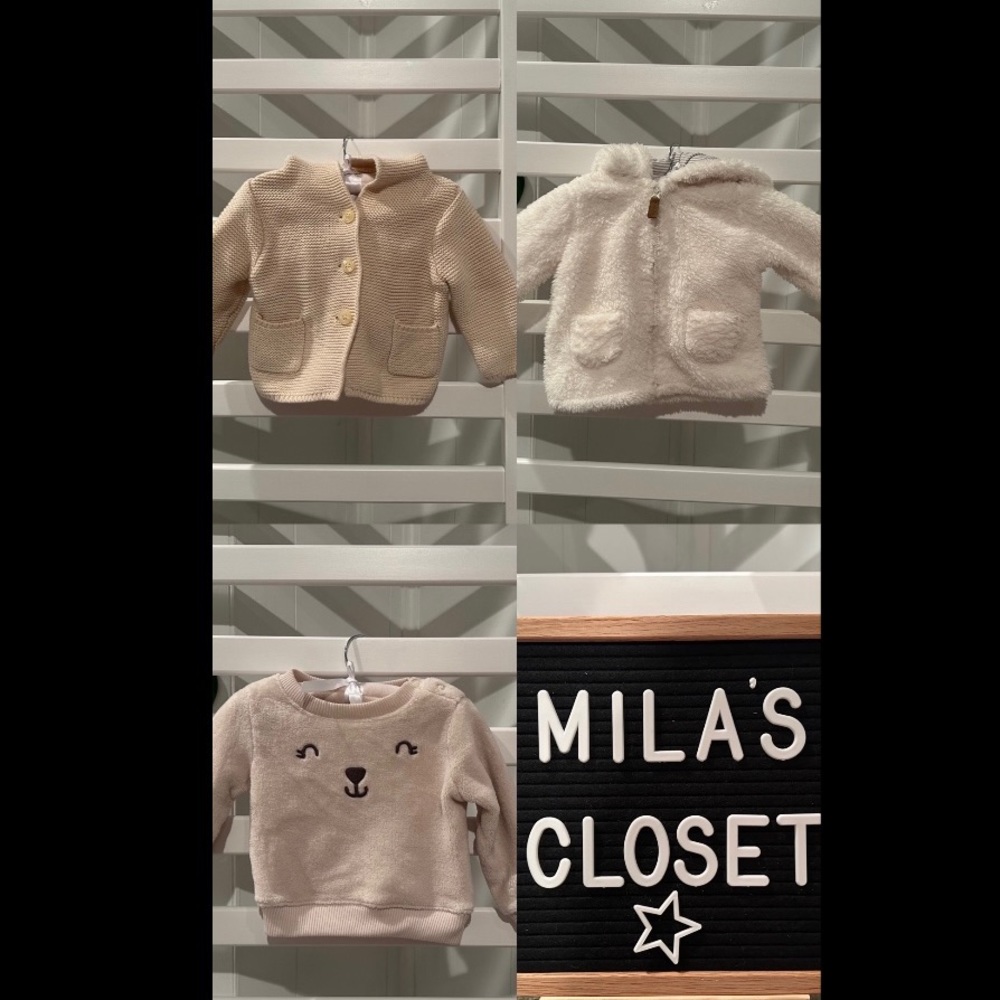 3-6M Carters Baby Jackets* 3 Bundle *